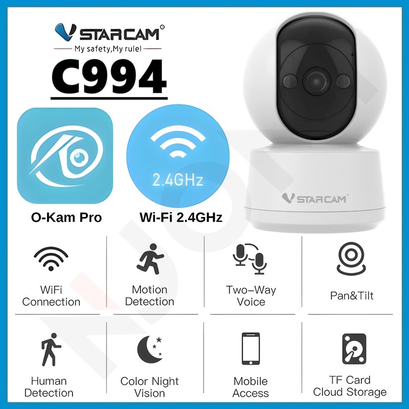 VSTARCAM C994 5MP SUPER HD 1296p 5GHz Dual-Band WiFi Ai Security Camera กล้องวงจรปิด พูดคุยโต้ตอบได้