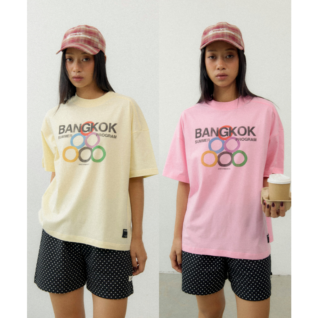 ENDOFMARCH | BANGKOK SUMMER TEE เสื้อยืดทรง Boxy ผ้า Cotton 100%
