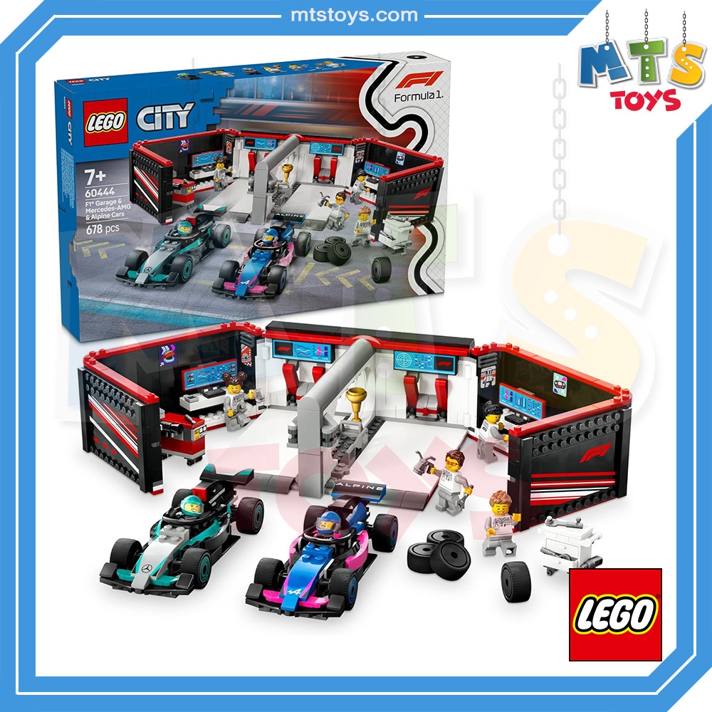 **MTS Toys**Lego 60444 City : F1 Garage & Mercedes-AMG & Alpine Cars เลโก้แท้