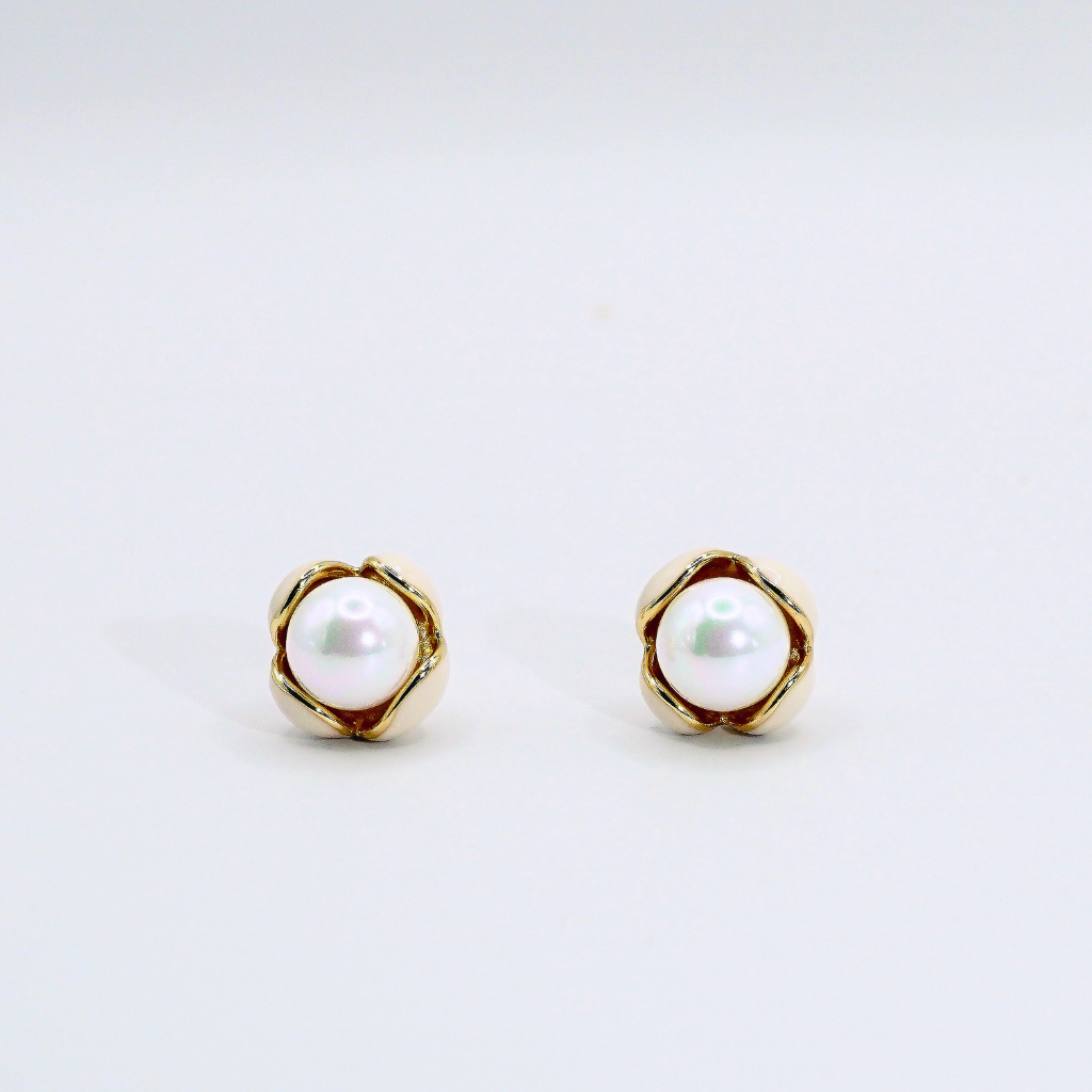 nnjew ต่างหู รุ่น Pearl Bloom ต่างหูแฟชั่น ผู้หญิง Model รูปที่ 6