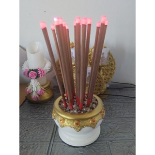 กระถางธูป 16 ดอก ชาร์จแบต