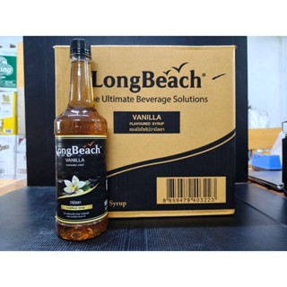 ลองบีชไซรัปวานิลลา (740 ml.) Longbeach VANILLAน้ำเชื่อม