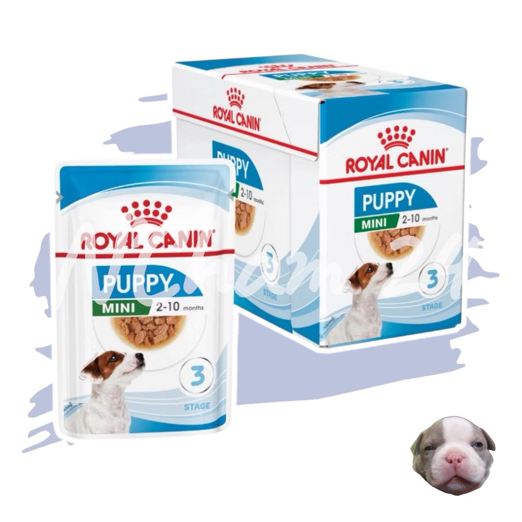 Royal Canin Mini Puppy Pouch Gravy อาหารเปียกลูกสุนัข พันธุ์เล็ก อายุ 2-10 เดือน