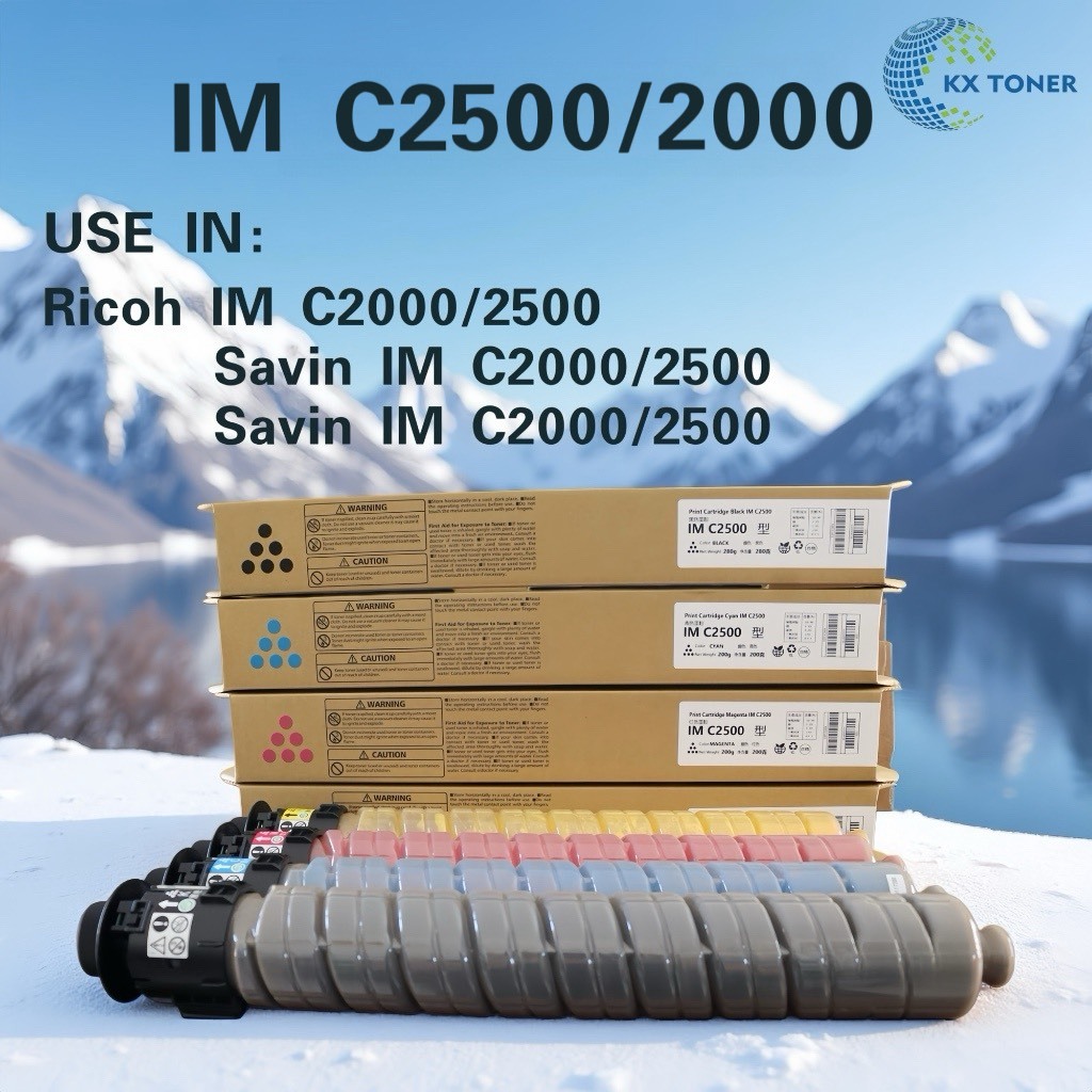 หมึกเทียบเท่าชุดสี Ricoh IM C2500/C2000 (BK/C/M/Y) /2500/2000 IM C2000/2500 Lanier IM C2000/2500