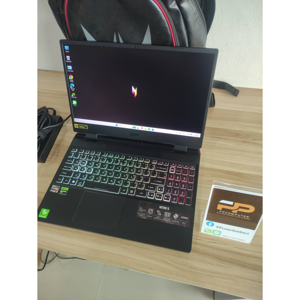 💻 โน๊ตบุ๊ค ACER NITRO 5 จอ 165Hz ประกันศูนย์ ทำาน ตัดต่อ เล่นเกมส์แรงๆ