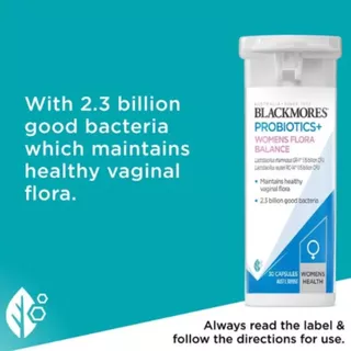 Blackmores Probiotics+ Women's Flora Balance Vitamin 30 Capsules