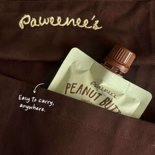เนยถั่ว Natural Peanut Butter ถั่วลิสง 100% แบบซอง 100 g. ไม่ใส่น้ำตาล น้ำมัน เกลือ | Paweenee’s