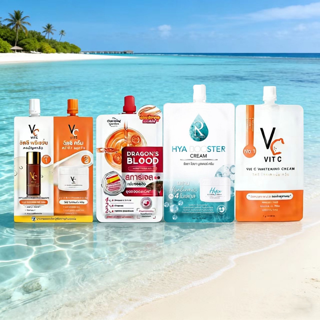 VC cream Vit C Whitening Cream รัชชา RATCHA วิตซี ไวท์เทนนิ่ง เจลบำรุงผิวหน้า Dragon's Blood Acne Scar ครีม 7 กรัม