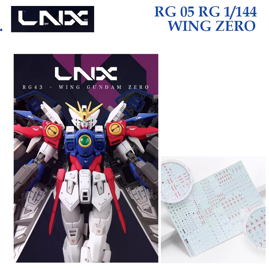 [LNX ] RG05 RG 1/144 WING ZERO GUNDAM WATER SLIDE DECAL