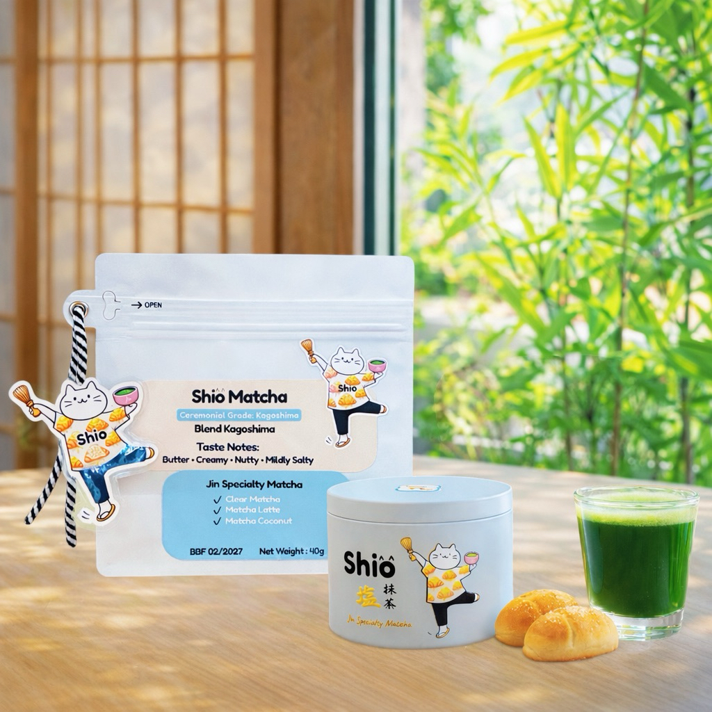 Shio Matcha – Kagoshima Ceremonial Blend : Taste notes Butter • Creamy • Nutty • Mildly Salty