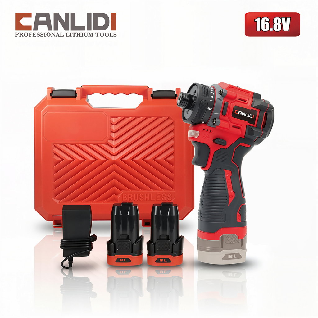 🔥มีสต็อก🔥 CANLIDI CID-60-S 16.8V 60NM BL มอเตอร์ไร้แปรงถ่าน ไขควงไร้สาย สว่านไร้สาย พร้อมชุดเครื่องมือ​ 1/4 นิ้ว