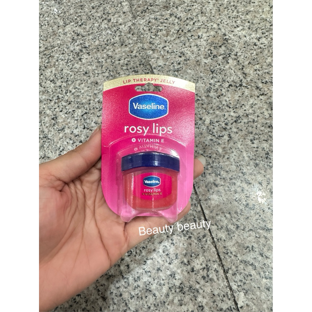 Vaseline lip therapy rosy lips Vitamin E 7g. ลิปกุหลาบ