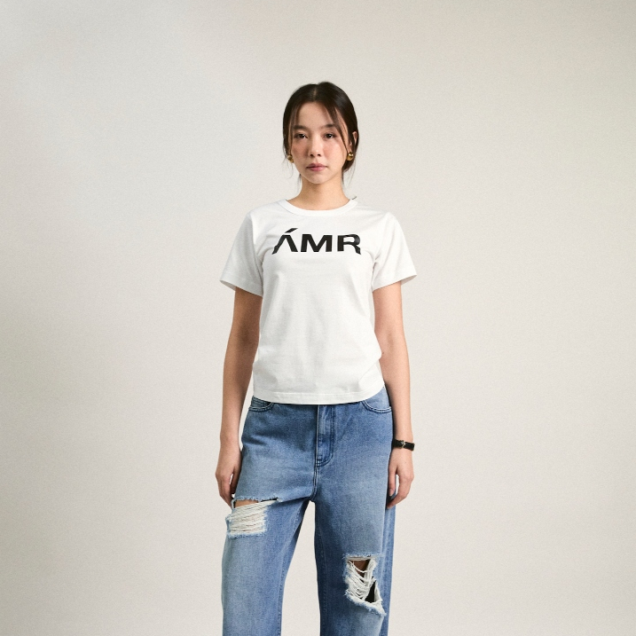 AMR DE SAISON ( AIMER ) - AMR Slim Fit T-shirt เสื้อยืดโลโก้