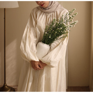 มินิเดรส Lamees ยาว 47” ผ้าคอตตอนฝ้าย อกฟรีไซส์ถึง 50“