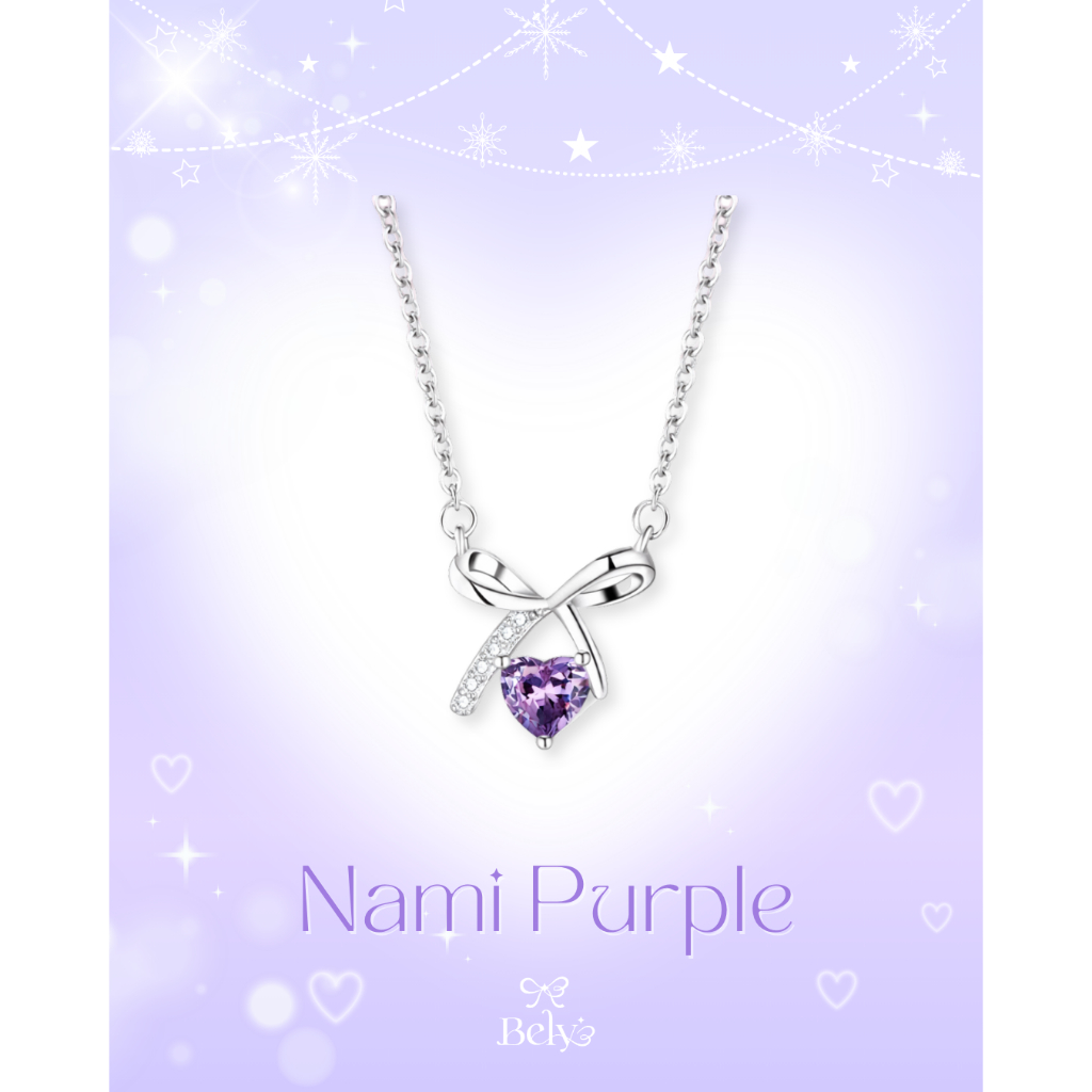 Braceletshouse 💜 สร้อยคอเงินแท้ 92.5% Nami (White)💖[B5-W]