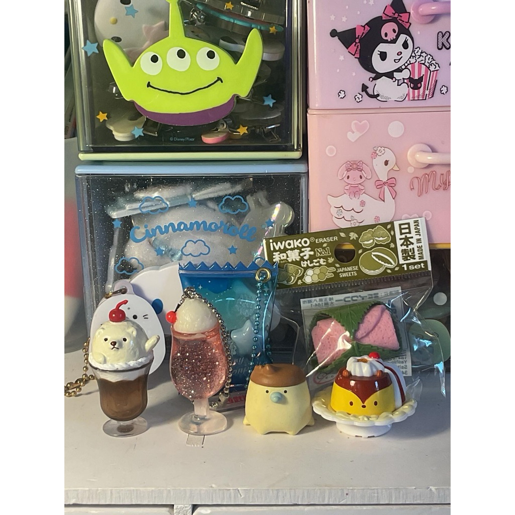 🍮Cream soda pudding keychain ครีมโซดาพุดดิ้งโมเดลแบะพวงกุญแจ