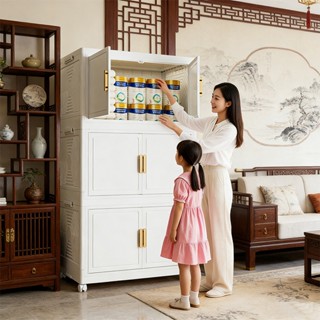 MYHOT ตู้เก็บของ【38cm/58cm】ตู้เก็บของพับได้ ตู้เก็บของ สไตล์…