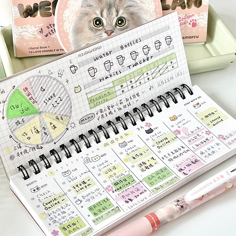 M&G Life × Masmarcu Cats مخطط أسبوعي A5 بحلقات — صورة 4