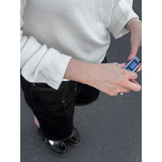 (bracelet,สร้อยข้อมือ) : FLAT BOX BRACELET SILVER925 | สร้อยข้อมือเงินแท้ สร้อยข้อมือ | YOUR WISHLIST