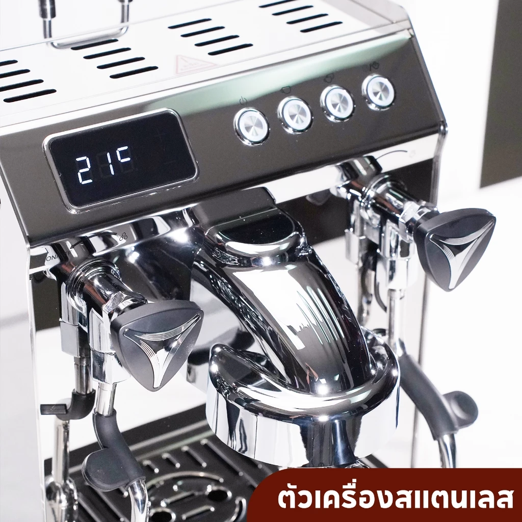 Duchess เครื่องชงกาแฟ 15 บาร์ รุ่น CM1250 เครื่องชงกาแฟสด ก้านชง 58mm ระบบ 2 หม้อต้ม (Dual Boiler) ปั๊ม ULKA อิตาลี thumbnail 6
