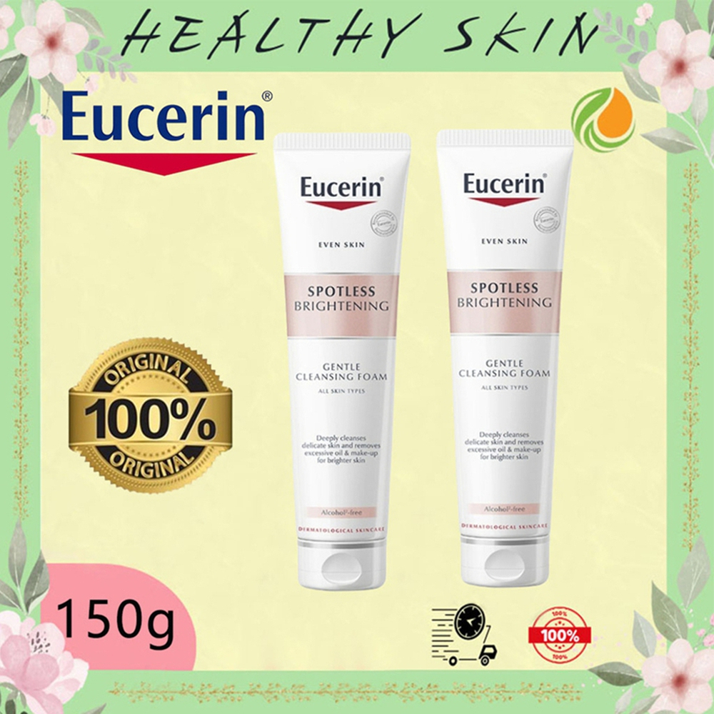 Eucerin SPOTLESS BRIGHTENING GENTLE CLEANSING FOAM 150g ยูเซอริน โฟมล้างหน้า โฟมล้างหน้าสูตรอ่อนโยน