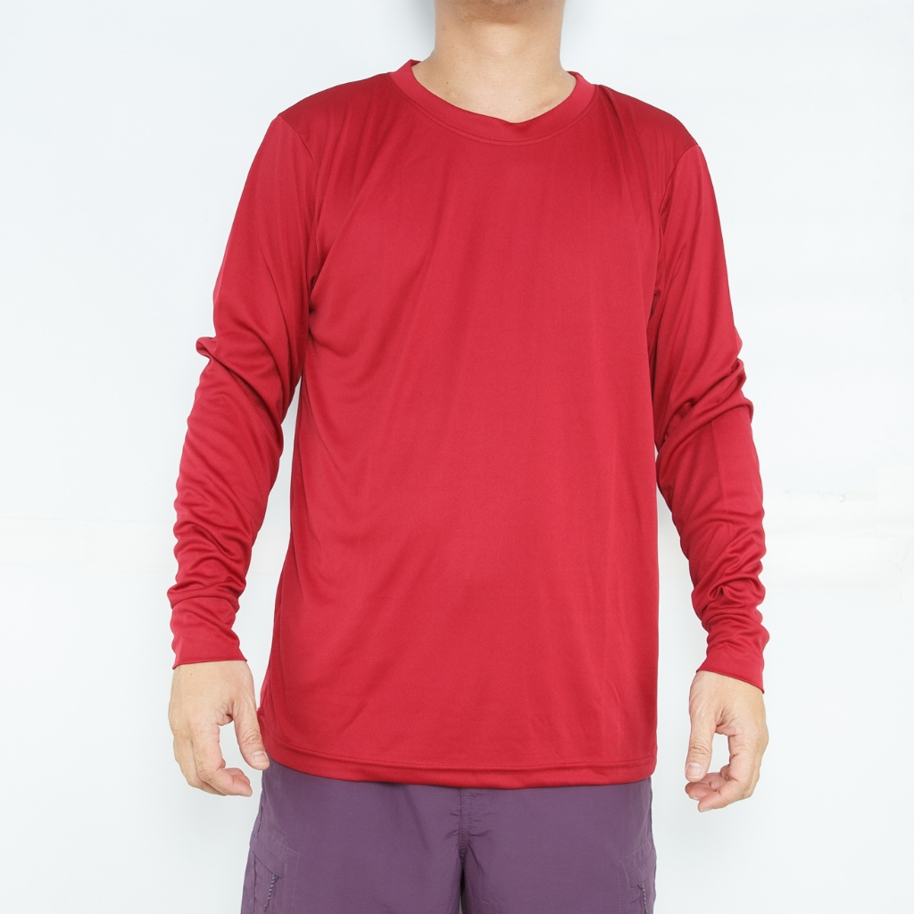 เสื้อคอกลมแขนยาว Adder ผ้าโพลีเอสเตอร์ เบาสบาย แห้งไว กันแดด UV ใส่ทำงานลุยๆ หรือเล่นกีฬาก็เย็นสบาย