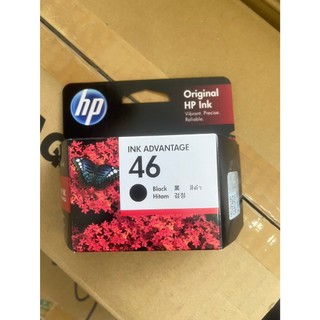 HP INK CARTRIDGE 46 BLACK (CZ637AA) ของแท้ สีดำ