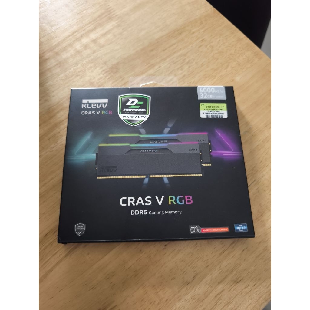 Klevv class V rgb 32gb บัส 6000 สีดำ