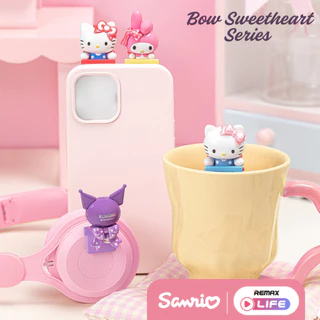 [กล่องสุ่ม] Sanrio Lying Bean รุ่น Guardian Meow / Bow / Beach / Post ฟิกเกอร์โทรศัพท์ ตัวละครซานริโอ้ ลิขสิทธิ์แท้
