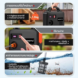 50000MAH ปั๊มน้ำไฟฟ้าแบตเตอรี่ลิเธียม 4 สูบ ปั้มน้ำอัตโนมัติ ปั้มแบตเตอรี่ มอเตอร์สูง 4000W อุปกรณ์ครบชุด