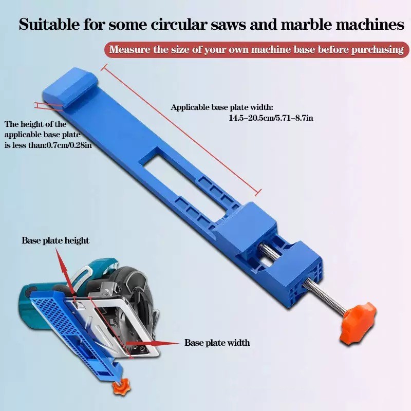 Quick Fix Jig For Electric Circular Saw Precise Wood Cutting Fix Jig Easy Installation Quick Fix Clamp Precision-Milling