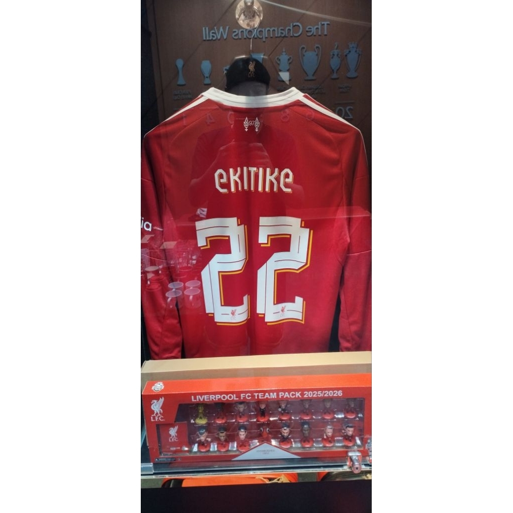 เสื้อฟุตบอล ลิเวอร์พูล Liverpool Home แขนยาว เกรด player สกรีน EKITIKE 22 2025/2026 ของแท้ มือ1 ป้าย