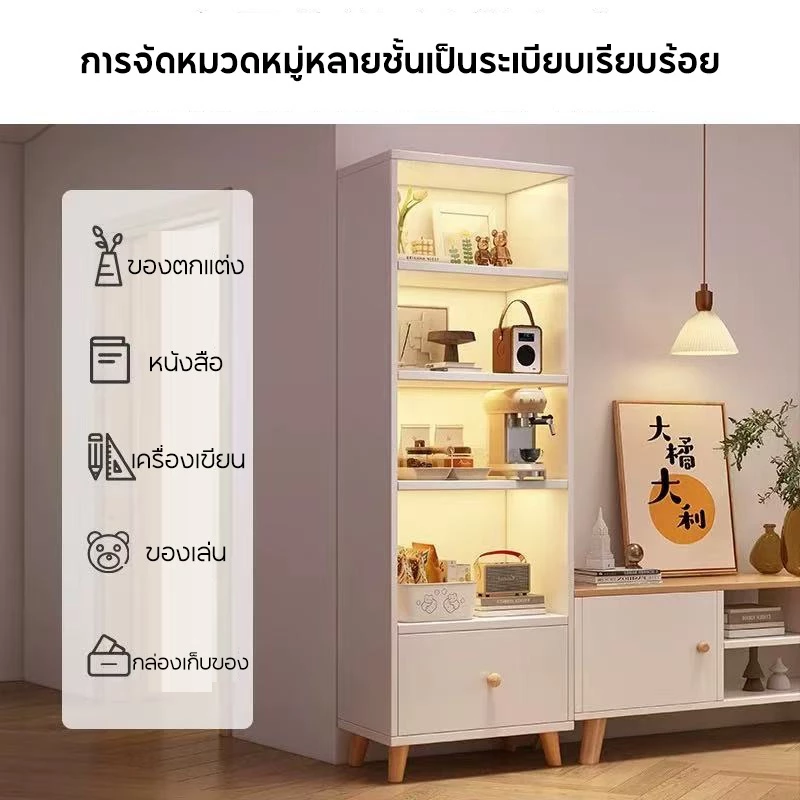 ตู้เก็บของไม้ทรงเตี้ย ลิ้นชักสไตล์มินิมอล thumbnail 6
