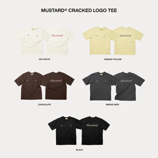 Mustard® Cracked Logo Tee | เสื้อยืดโลโก้ ผ้านุ่มพิเศษ (มีให้เลือก 5 สี)