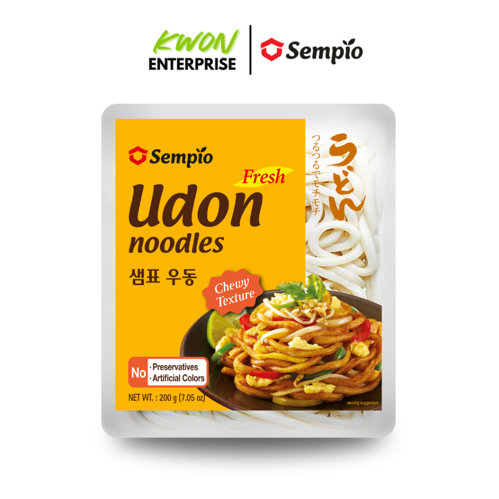 เส้นอุด้งสด ตราเซมเพียว (Fresh Udon Noodles SEMPIO BRAND) 200g