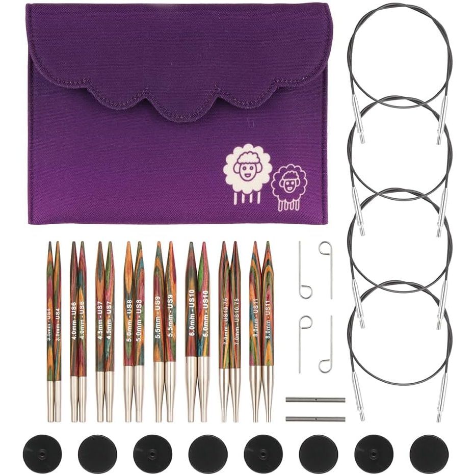[Direct from Japan] KnitPro Symfonie Wood Interchangeable Circular Needle Deluxe Set