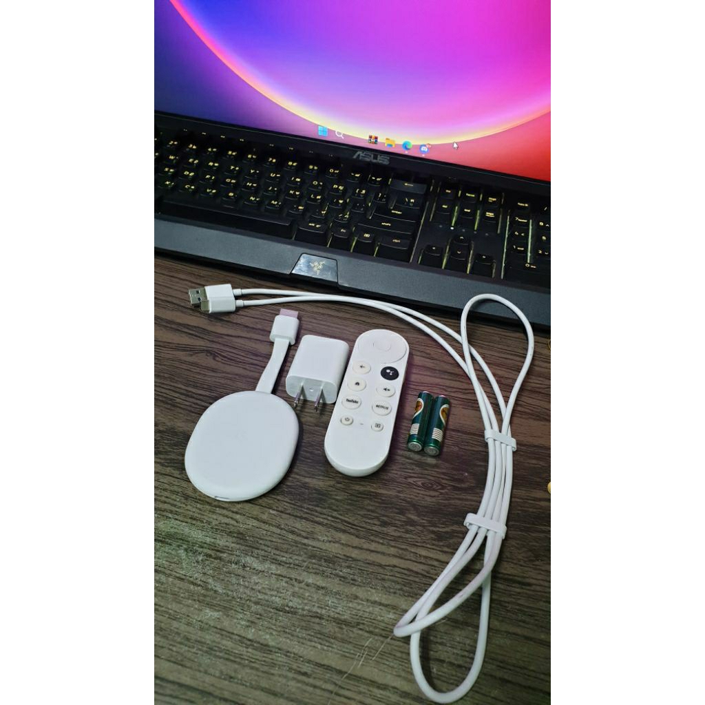 Google Chromecast gen4 (4K)  มือสอง มีรอยน้อยมาก