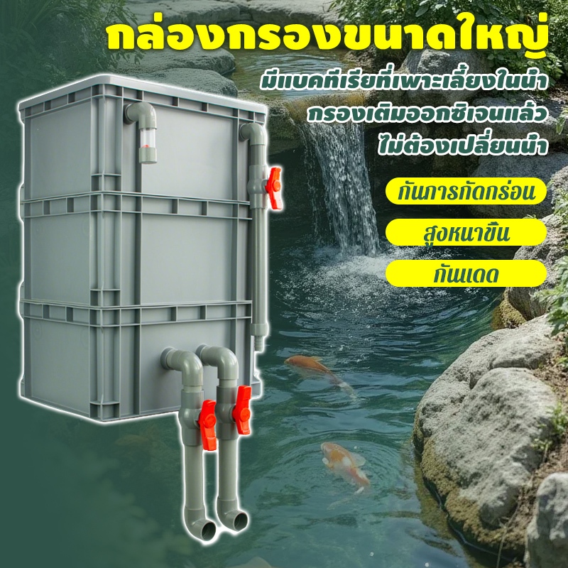 กล่องกรองน้ำ ตัวกรองตู้ปลา ปกป้องสุขภาพของปลา ทำให้น้ำสะอาด มีหลายขนาดให้เลือก