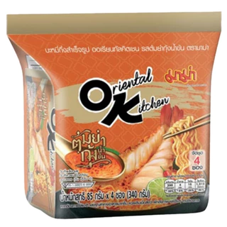 มาม่าออเรียลทัลคิทเช่น บะหมี่กึ่งสำเร็จร 85กรัม แพค4ซอง