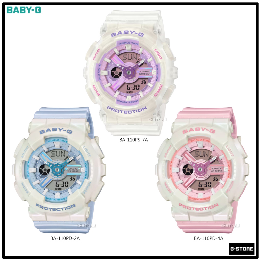 นาฬิกา BABY-G รุ่น BA-110PS-7A | BA-110PD-2A | BA-110PD-4A ของแท้ BA-110 BA-110PD BA-110PS