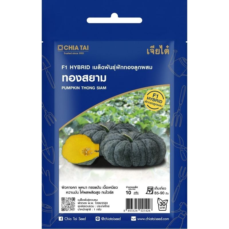 เมล็ดพันธุ์ ฟักทอง ทองสยาม เจียไต๋