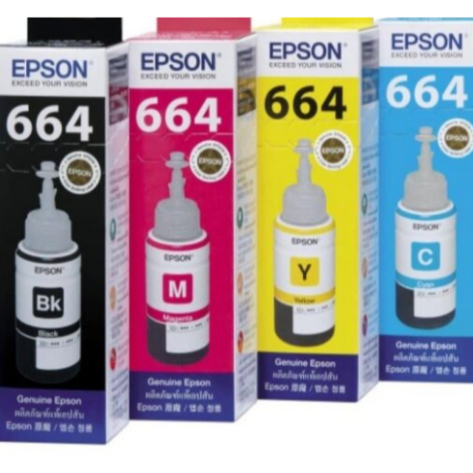 หมึกสี Epson T664 ของแท้ประกันศูนย์ EPSON