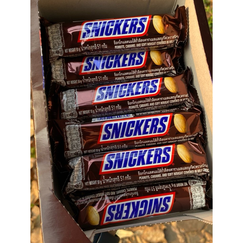 1 แถม 1 📍Snickers stick ช็อคโกแลต 51กรัม