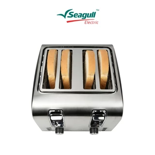 Seagull เครื่องปิ้งขนมปัง 4 แผ่น (เงิน) Toaster 4 Slice (Silver)