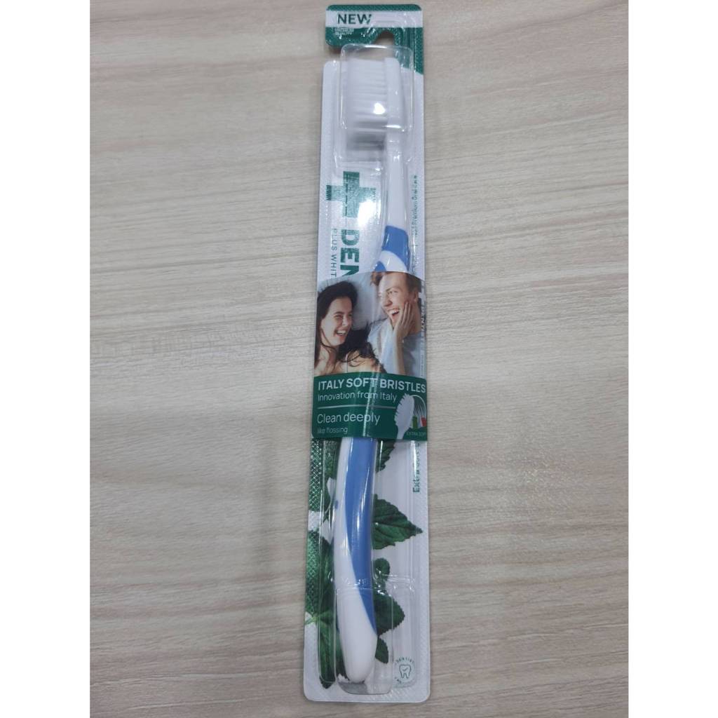 [ 1 ด้าม ] เดนทิสเต้ แปรงสีฟัน อิตาลีซอฟต์ พลัสไวท์ คลีนดีพลี่ (คละสี)
