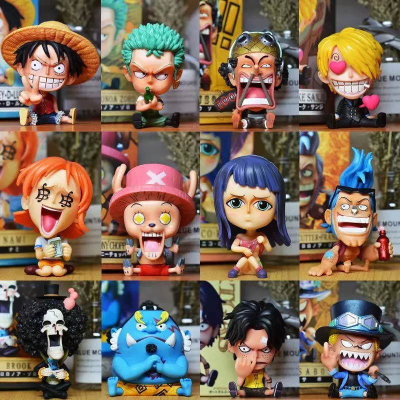 Luffy ตุ๊กตาฟิกเกอร์ Zoro Sanji ขนาดเล็ก 8-10 ซม. ของเล่นสําหรับเด็ก thumbnail 6
