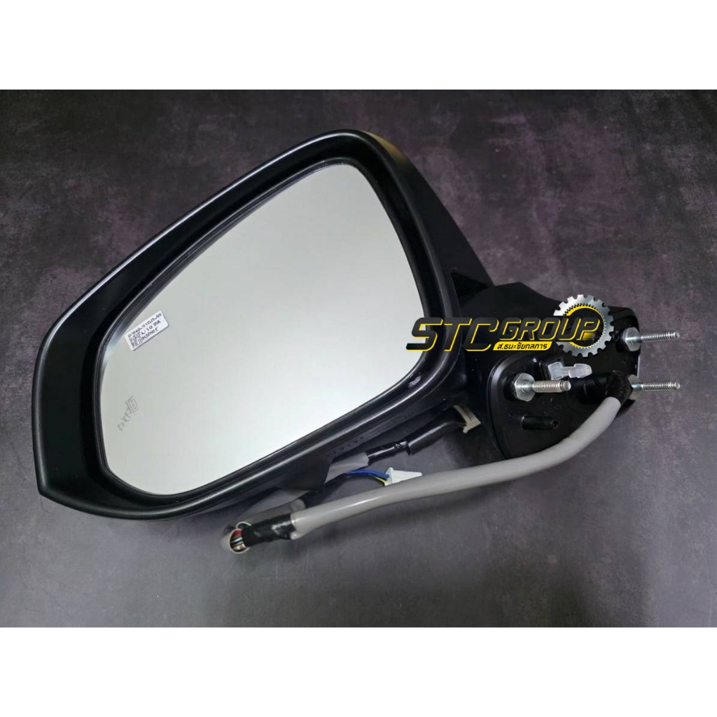 กระจกมองข้าง พร้อมไฟเลี้ยวข้าง Toyota Collora Cross ZVG10 ( Toyota แท้ศูนย์ 100% ) สีดำแถบเงิน