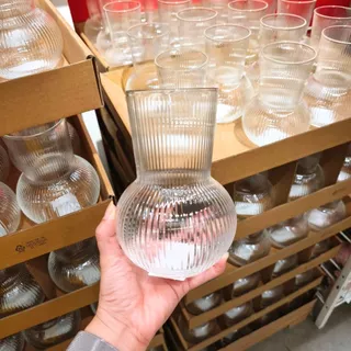 IKEA แจกันแก้วใส ใส่ดอกไม้ ดีไซน์ทันสมัย หลากหลายรูปทรง ขนาด 17 cm