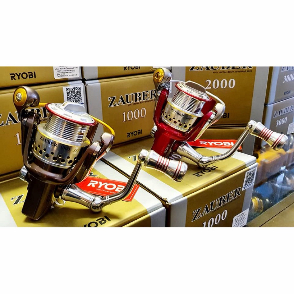 Ryobi Zauber แถมถุงรอกให้ แถมสายรัดคันเบ็ด รอกสปินนิ่ง รอกตกปลา