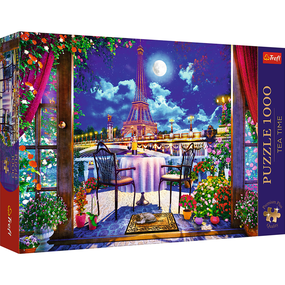 TREFL Premium Jigsaw Puzzle จิ๊กซอว์ 1000 ชิ้น Parisian Moonlight (68.3x48 cm.) ผลิต นำเข้าจากยุโรป
